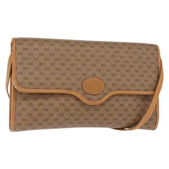 GUCCI Micro GG Supreme Shoulder Bag PVC Beige Gold 004 106 0146 Auth 149323 - Picture 2 of 16